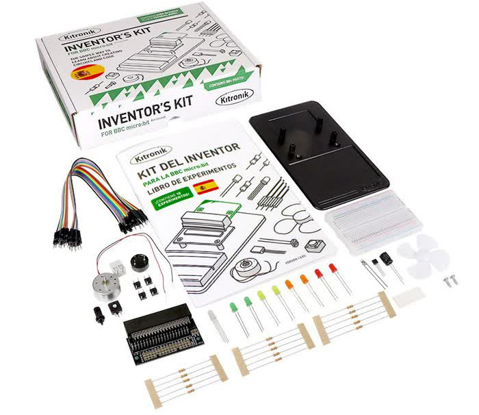 Kitronik Inventor's Kit für BBC micro:bit (Spanisch) - Zum Vergrößern klicken