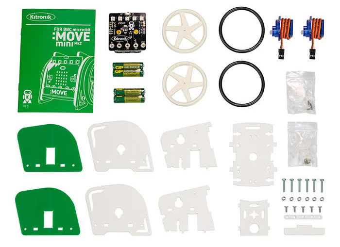 Kitronik :MOVE Mini MK2 Buggy Kit (ohne micro:bit) - Zum Vergrößern klicken