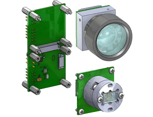 LeddarTech Vu 8 Channel LiDAR Module, 48°/0.3°, USB, CAN Bus, RS485 & UART - Click to Enlarge