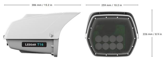 LeddarTech T16 Lidar Traffic Sensor (10° Beam) - Click to Enlarge