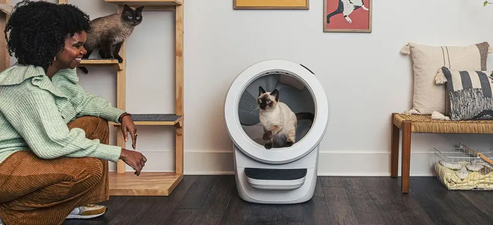 Litter-Robot 4 猫用全自動洗浄トイレ - 白色 - RobotShop