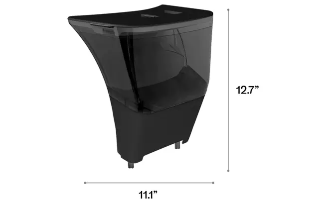 Whisker LitterHopper Strooisel Dispenser & Bonnet (Zwart)