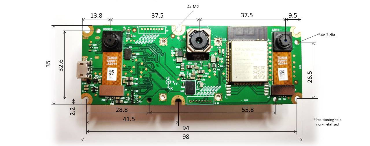 Luxonis OAK-D-IoT-75 12MP AI Camera Module - Click to Enlarge