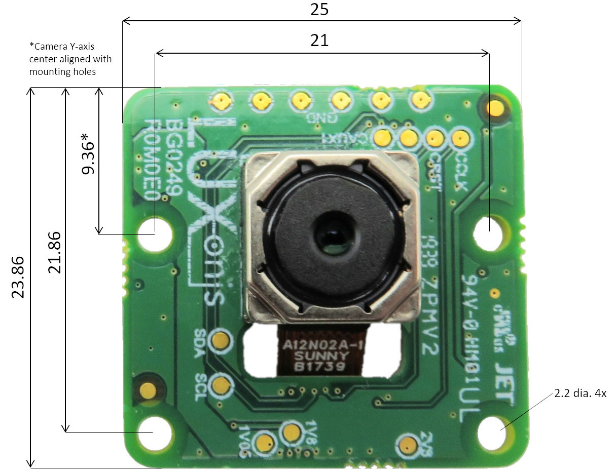 Module de caméra à volet roulant couleur Luxonis OAK-FFC-IMX378 12MP - Cliquez pour agrandir