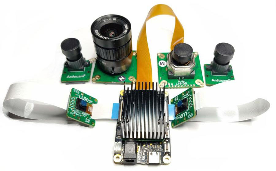 OAK-FFC-3P Kompatibel mit Luxonis FFC-Kameramodulen - Zum Vergrößern klicken