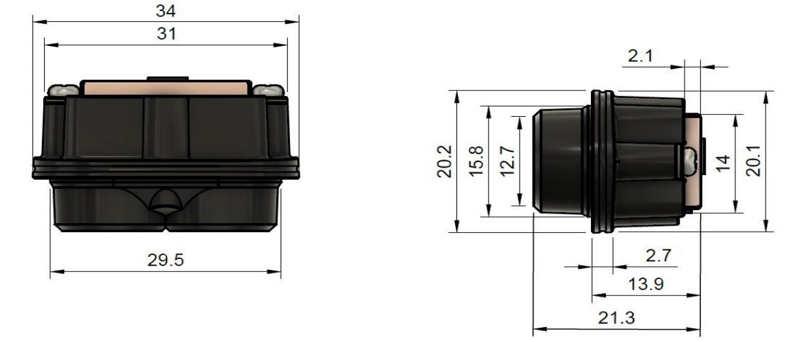 Télémètre laser ultra petit et léger Lightware SF000 - Cliquez pour agrandir