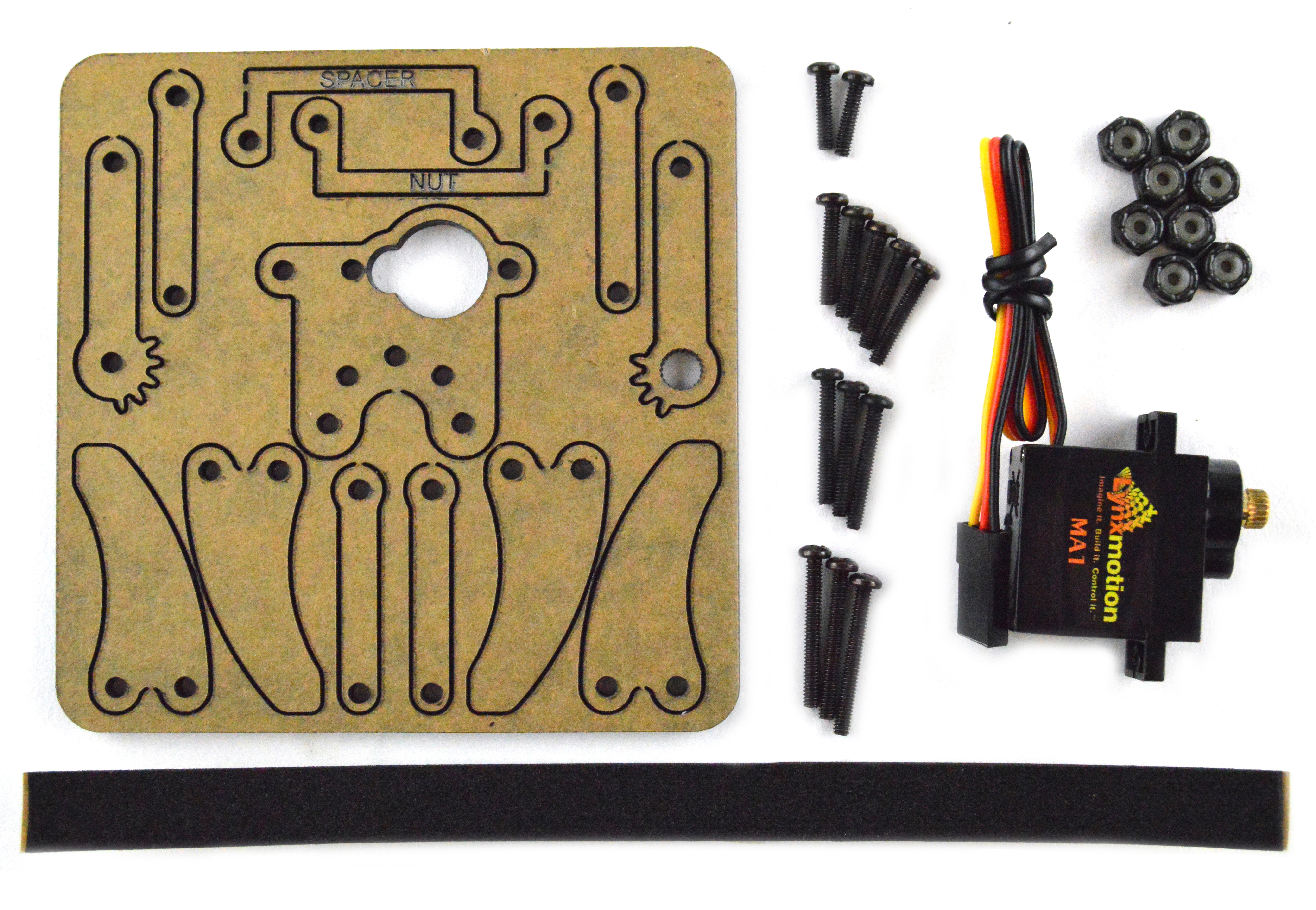 Lynxmotion SES - Mini Parallel Gripper Kit - Click to Enlarge