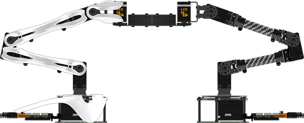 Bras Robotique Articulé à 4DOF (kit) - Lynxmotion (LSS)