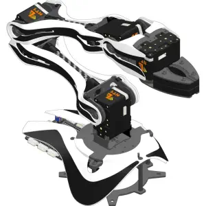 Lynxmotion SES-V2 Bras Robotique (4 DoF) Kit Coque Blanc