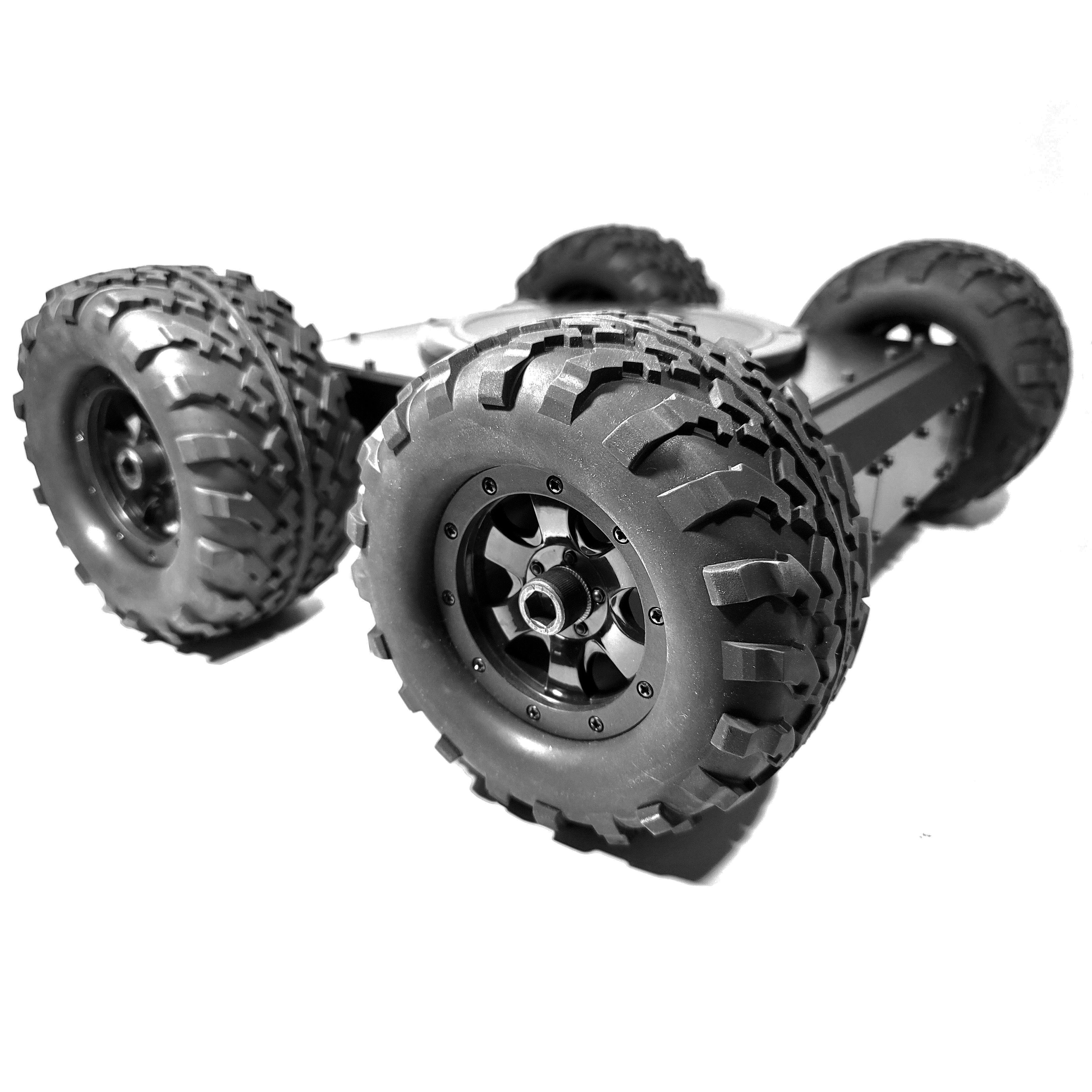 Lynxmotion - A4WD3 Rugged Rover Frame Kit - Wheeled