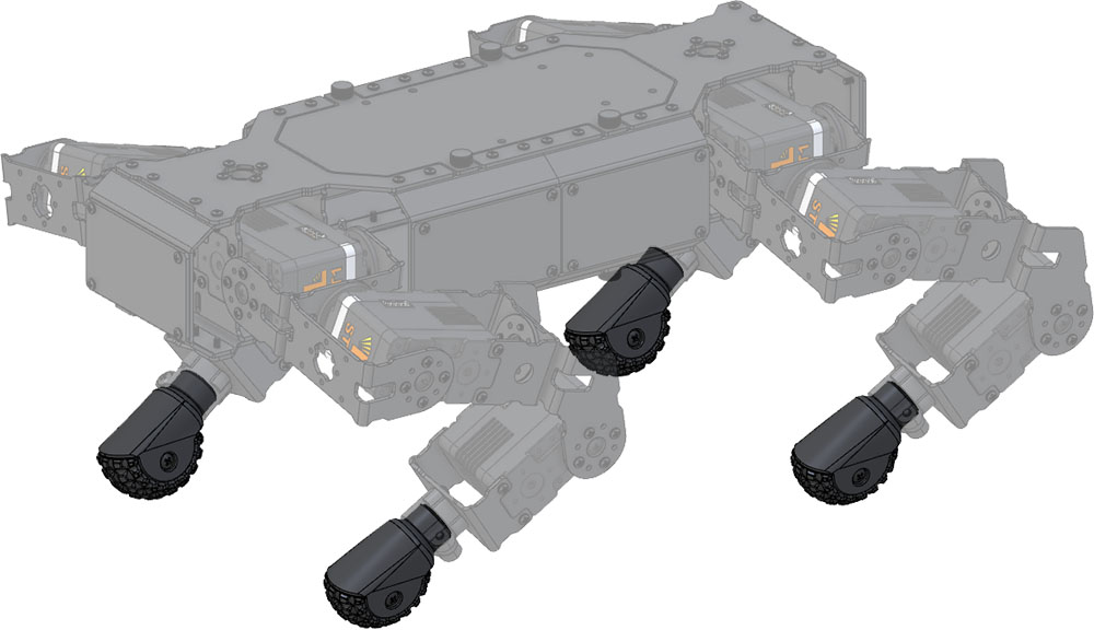 Lynxmotion SES - Pied de Robot quadripode meshDOG (2pcs)