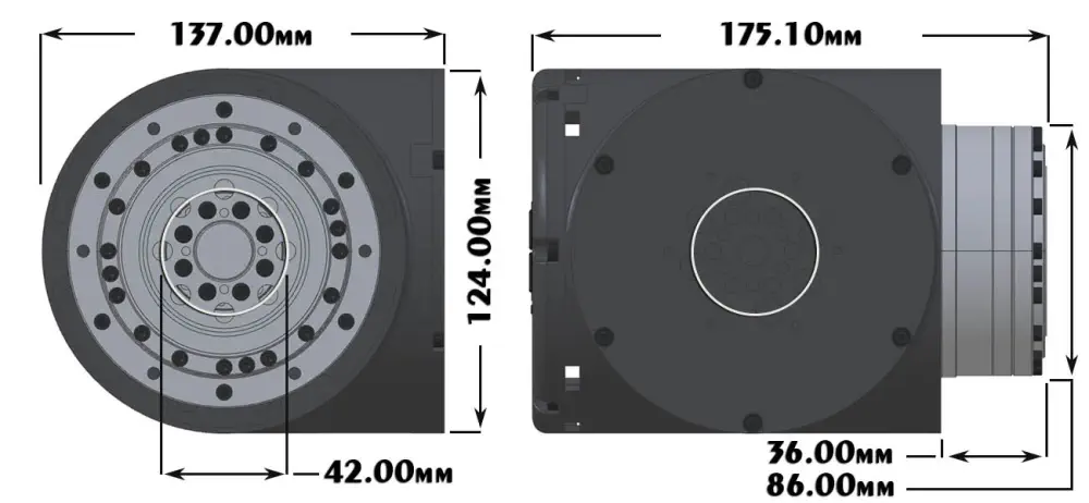 Servo Inteligente PRO Mega Lynxmotion Actuador Modular de Engranajes Armónicos (LSS-P-M1)