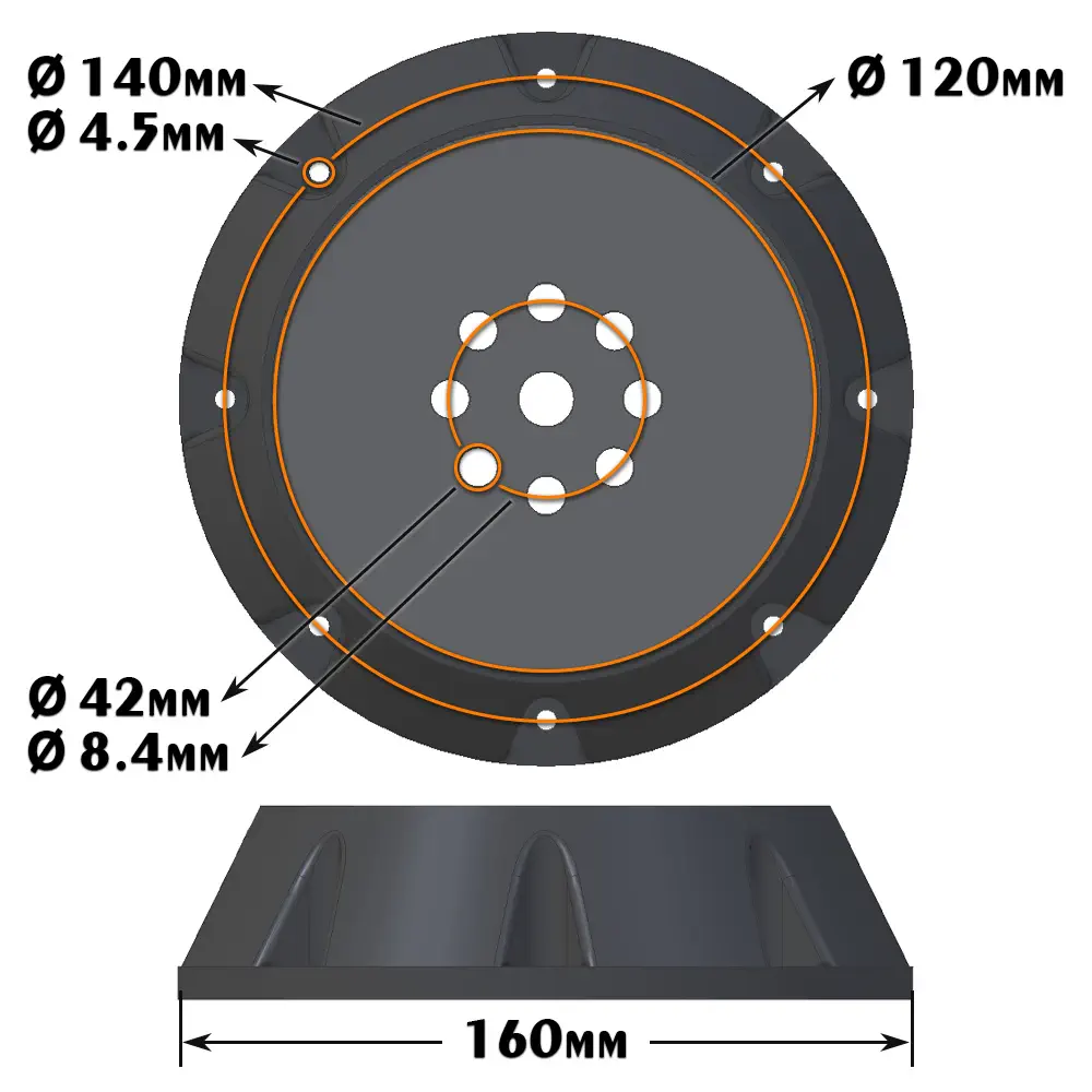 Lynxmotion SES-PRO Base pour Actuateur LSS-P Mega