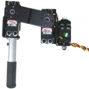 Paire de jambes Lynxmotion v2 (Sans Servo Moteur) (Noir) 3DOF-BLK