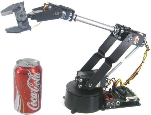 Kit Bras Robotique AL5D à 4 Degrés de Liberté Lynxmotion (Quincaillerie Seulement)