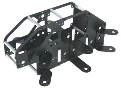 Lynxmotion Aluminum T-Hex Body Kit (Black)