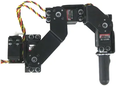  Lynxmotion Aluminium Beinpaar (ohne Servos) (Schwarz) THLEG4-BLK - Zum Vergrößern klicken