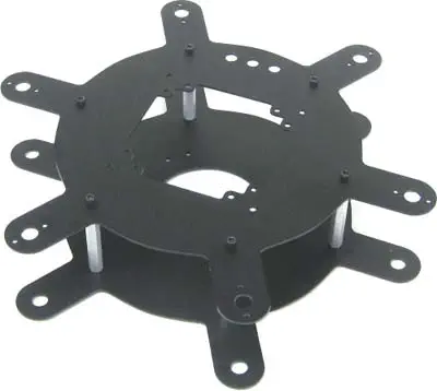 Lynxmotion Aluminum Hexapod 3-R Body Kit - Round Mini- Click to Enlarge