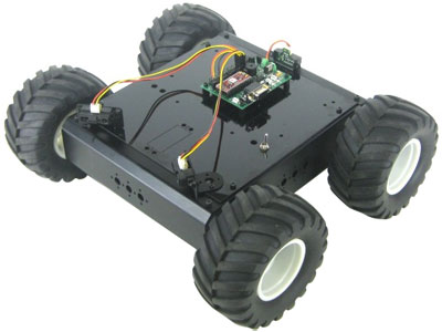Lynxmotion A4WD1 Autonomous Rover Kit - BotBoarduino- Click to Enlarge