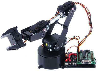 Kit Bras Robotique AL5B à 4 Degrés de Liberté Lynxmotion (BotBoarduino)