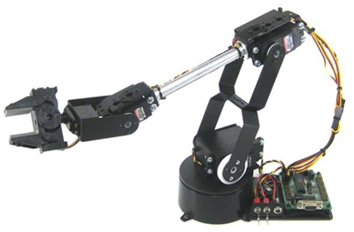 Kit Combinado de Brazo Robótico 4 Grados de Libertad AL5D Lynxmotion (BotBoarduino) - Haga clic para ampliar