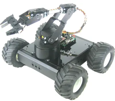 Robot en Kit 4WD1 Aluminium Avec Encodeurs Lynxmotion