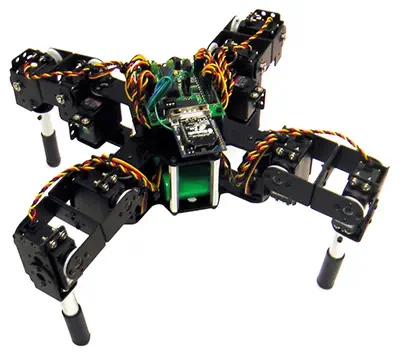 Lynxmotion Symmetric Quadruped Kit (FlowBotics Studio)- Click to Enlarge