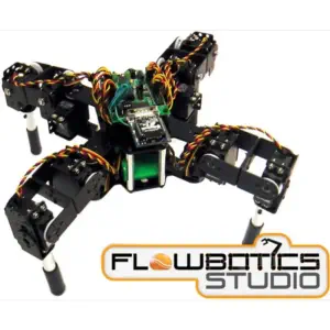 Lynxmotion Symmetric Quadruped Kit (FlowBotics Studio)