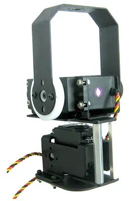 Lynxmotion Large Pan / Tilt Kit - Keine Servos (Schwarz) - Zum Vergrößern anklicken