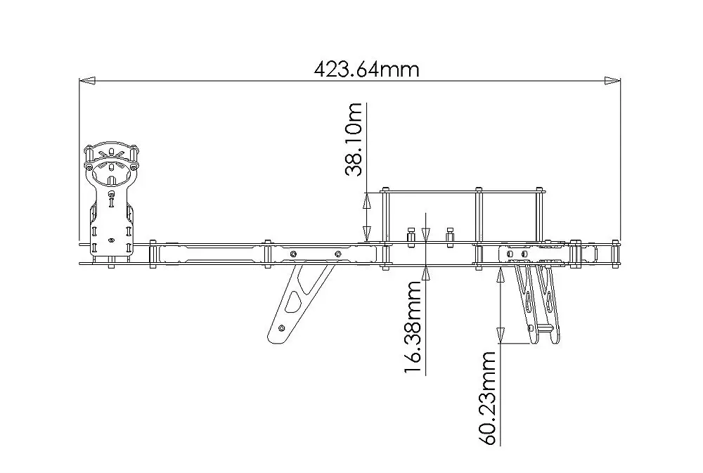 Kit Drone Hunter VTail 500 Lynxmotion (Matériel Seulement)