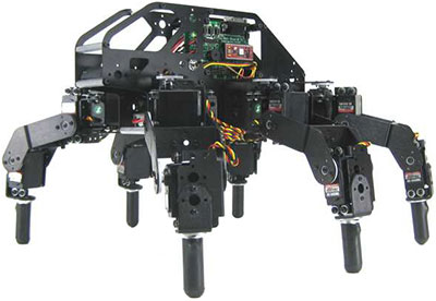 Lynxmotion T-Hex 3DOF Hexapod Robot Kit (No Electronics)- Click to Enlarge