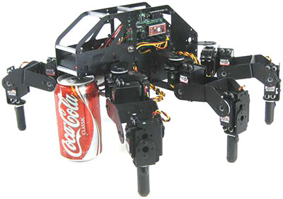 Lynxmotion T-Hex 3DOF Hexapod Roboterkit (ohne Elektronik) - Zum Vergrößern klicken