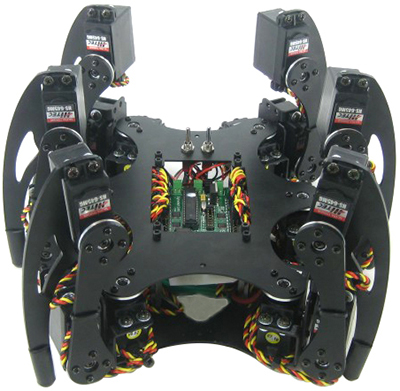 Kit de Robot Hexapod Phoenix de 3 Grados de Libertad de Lynxmotion (Sin electrónicos)- Haga clic para ampliar