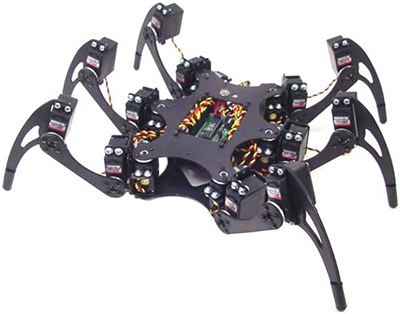 Kit de Robot Hexapod Phoenix de 3 Grados de Libertad de Lynxmotion (Sin electrónicos)- Haga clic para ampliar
