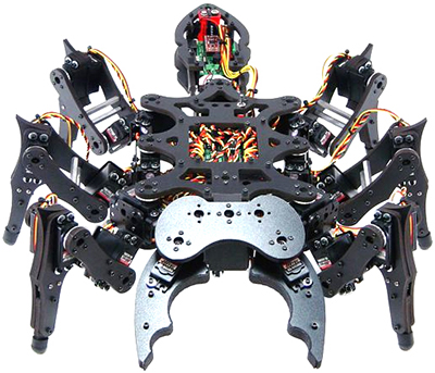 Lynxmotion A-Pod-Hexapod-Roboter-Kit (ohne Elektronik) - Klicken zum Vergrößern