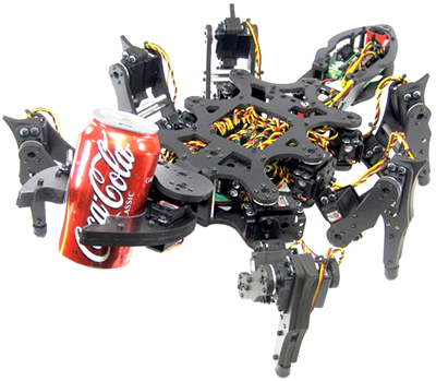 Lynxmotion A-Pod Hexapod Robot Kit (No Electronics)- Click to Enlarge