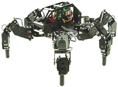 Kit robot hexapode T-Hex à 4 degrés de liberté de Lynxmotion (sans électronique) - Cliquez pour agrandir