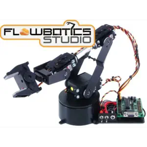 Kit Bras Robotique AL5B à 4DOF Lynxmotion SSC-32U (FlowBotics Studio)