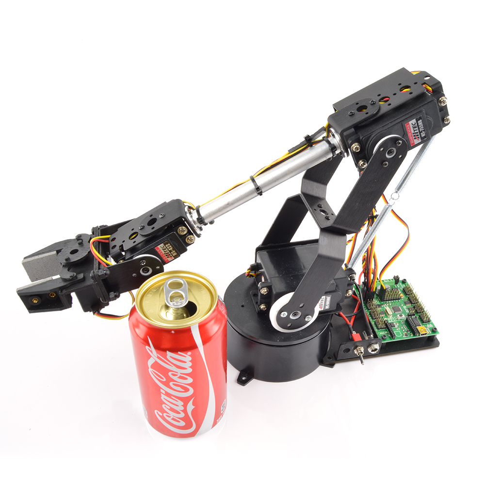 Lynxmotion AL5D 4DOF robotic arm SSC-32U combo kit (FlowBotics Studio) - Klik om te vergroten