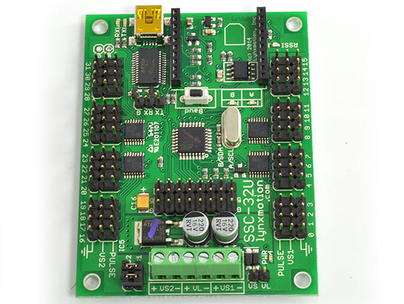 Servocontrolador USB Lynxmotion SSC-32U - Haz Click para Ampliar