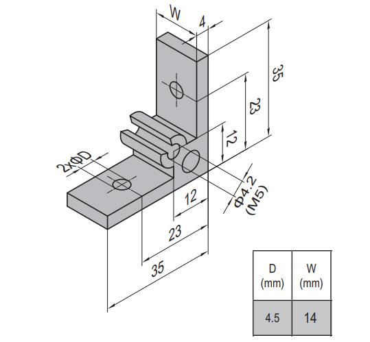 Conector Externo de 90 Grados para Extrusión de 20mm (4 piezas) - Haga Clic para Ampliar