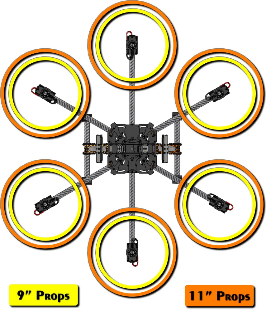 Lynxmotion MES Reconfigurable Folding UAV Frame Kit