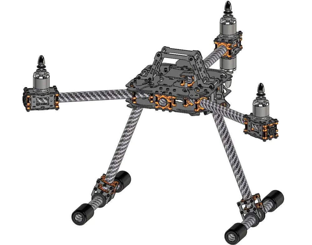 Lynxmotion MES Reconfigurable Folding UAV Frame Kit