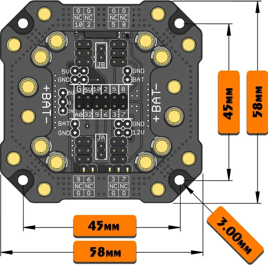 Carte de Distribution de Puissance Lynxmotion MES