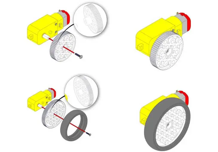 MakeBlock Geared Motor DC 6V/200RPM for mBot