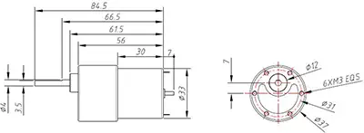 MakeBlock 12V DC Motor 50 RPM