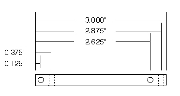 Aluminum Square Bar - 3.0'' x 1/4''