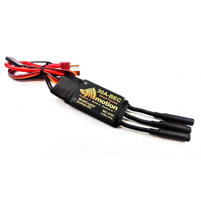Lynxmotion 30A Multirotor ESC 1A BEC (With Connectors)- Click to Enlarge