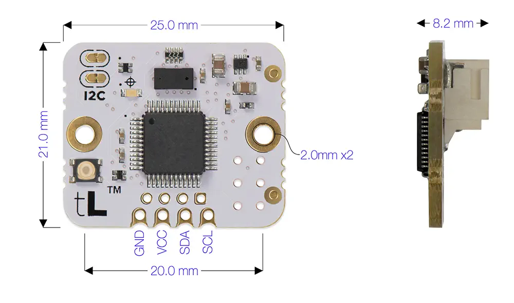 Sensor Telémetro de Tiempo de Vuelo tinyLiDAR