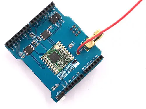 LoRa Long Range Transceiver Shield 433 MHz- Click to Enlarge